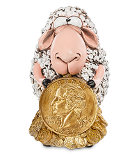 RV-256 Фигурка-копилка Овца "Монета на Удачу" (W.Stratford)